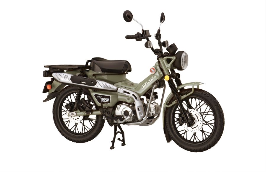 免上色 1/12 HONDA CT125 HUNTER Cub 尤加利樹綠 FUJIMI BikeNX11 富士美 組裝模型 FUJIMI,1/12,NEXT,HONDA,Super,CUB,110,金屬藍,CT125,HUNTER,Cub,躍動紅,啞光棕色,軍規綠,