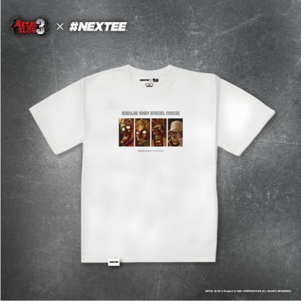 NEXTee 合金彈頭MetalSlug Special Team 寬版短袖T恤 黑&白 NEXTee 合金彈頭MetalSlug Special Team 寬版短袖T恤 黑&白