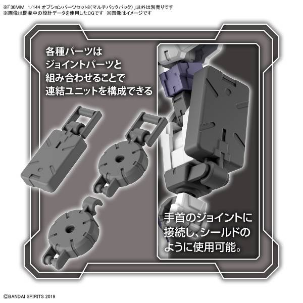 BANDAI 1/144 30mm W-17 配件套組8 多功能背包 組裝模型 BANDAI,1/144,30mm,W-17,配件套組8,多功能背包,組裝模型,