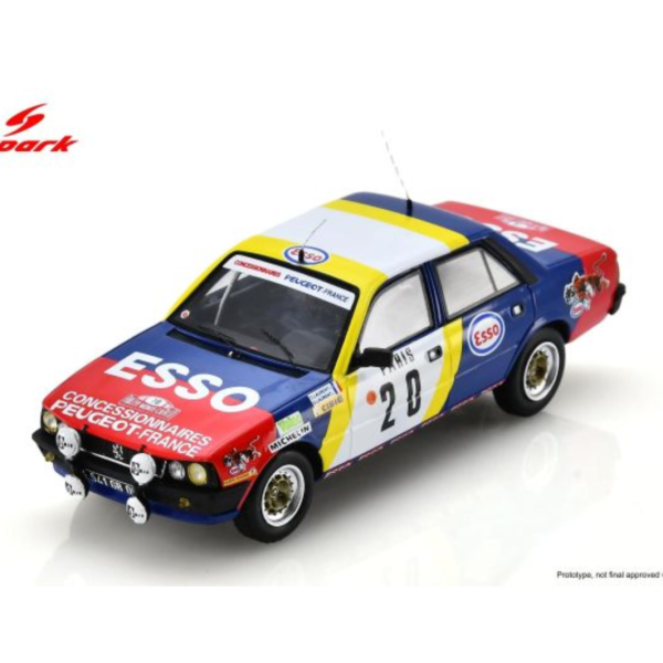 (預購) SPARK 1/43 寶獅 Peugeot 505 STI No.20 Monte Carlo Rally 1982 S2619 20260924 SPARK 1/43 寶獅 Peugeot 505 STI No.20 Monte Carlo Rally 1982 S2619