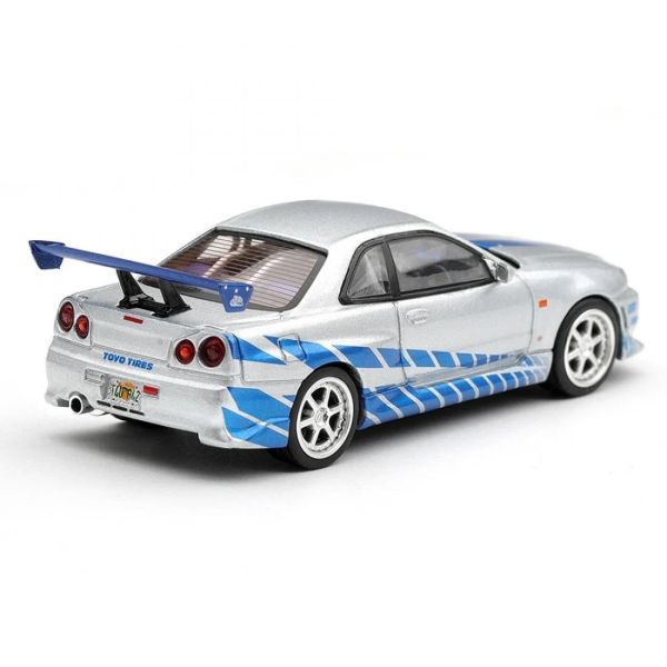(預購) [吊卡版] MINIGT 1/64 玩命關頭 日產 Nissan Skyline GT-R C-West "2 Fast 2 Furious" Brian O"Conner RHD MGT01252-BL 20261004 [吊卡版] MINIGT 1/64 玩命關頭 日產 Nissan Skyline GT-R C-West "2 Fast 2 Furious" Brian O"Conner RHD MGT01252-BL