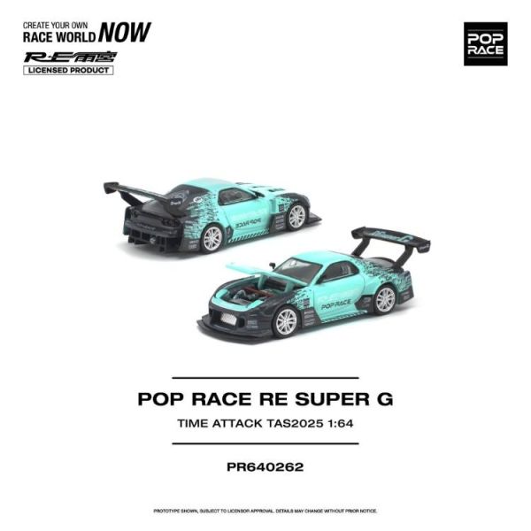 (預購) POP RACE 1/64 POP RACE RE SUPER G TIME ATTACK TAS 2025 PR640262 20260709 POP RACE 1/64 POP RACE RE SUPER G TIME ATTACK TAS 2025 PR640262