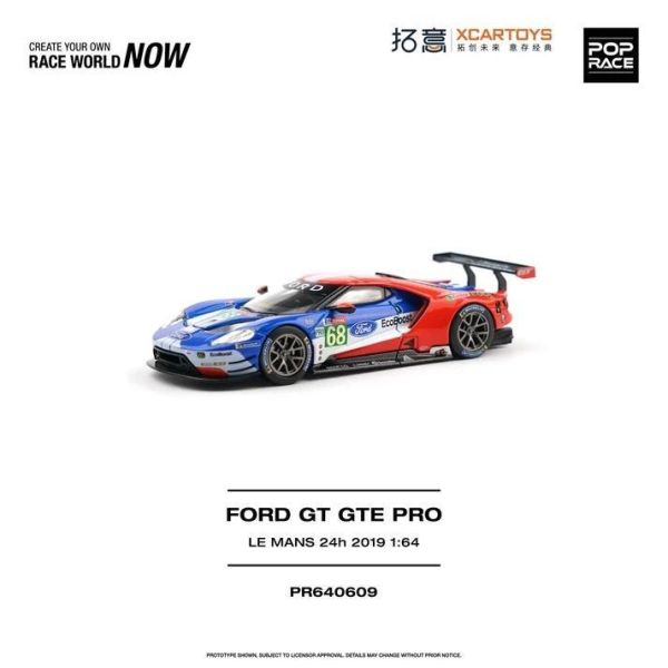 (預購) POP RACE 1/64 福特 FORD GT GTE PRO LE MANS 24H 2019 PR640609 20260819 POP RACE 1/64 福特 FORD GT GTE PRO LE MANS 24H 2019 PR640609
