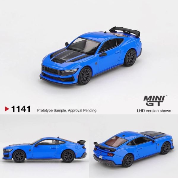 (預購) MINIGT 1/64 福特 Ford Mustang Dark Horse 2024 Grabber Blue LHD MGT01141-L 20251016 MINIGT 1/64 福特 Ford Mustang Dark Horse 2024 Grabber Blue LHD MGT01141-L