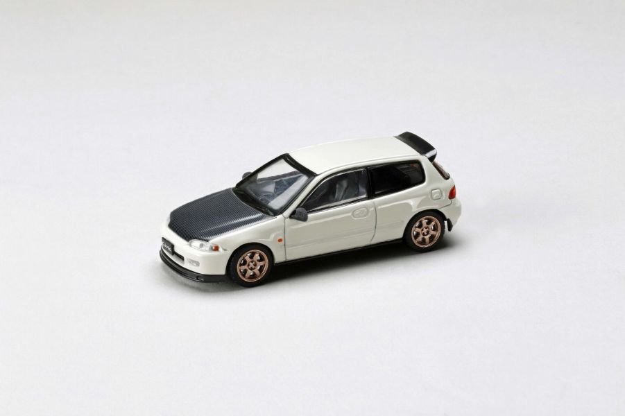 Hobby JAPAN 1/64 JDM64 本田 Honda CIVIC (EG6) SIR-Ⅱ五代喜美 JDM STYLE 霜花白 Hobby JAPAN 1/64 JDM64 本田 Honda CIVIC (EG6) SIR-Ⅱ五代喜美 JDM STYLE 霜花白