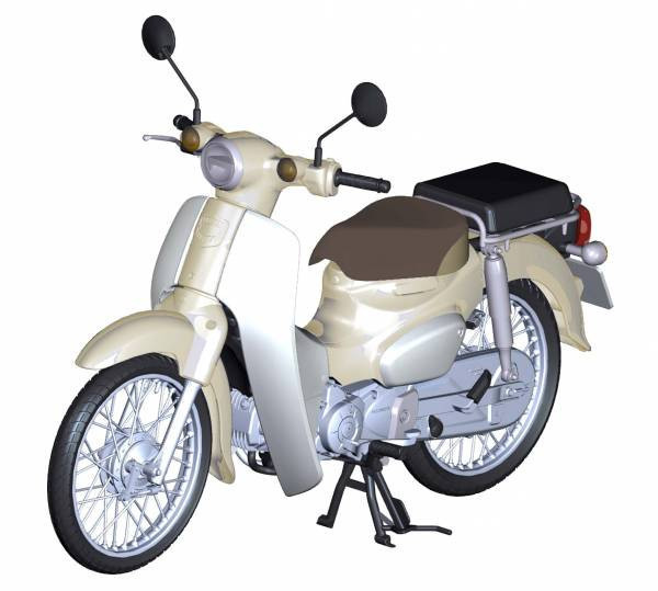 1/12 HONDA Super CUB 110 米黃色 FUJIMI BikeNX8 富士美 組裝模型 FUJIMI,1/12,NEXT,HONDA,Super,CUB,110,金屬藍,