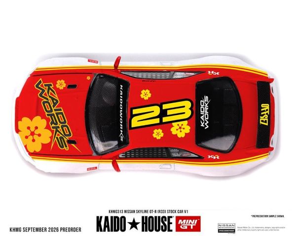 (預購) KAIDO HOUSE 1/64 日產 Nissan Skyline GT-R (R33) Kaido Stock Car V1 KHMG313 20260917 KAIDO HOUSE 1/64 日產 Nissan Skyline GT-R (R33) Kaido Stock Car V1 KHMG313