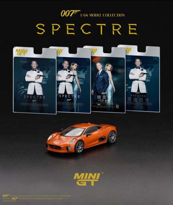 MINIGT 1/64 捷豹 Jaguar C-X75 "Spectre" 007 詹姆士 龐德 惡魔四伏 MGT00903-007E MINIGT 1/64 捷豹 Jaguar C-X75 "Spectre" 007 詹姆士 龐德 惡魔四伏 MGT00903-007E