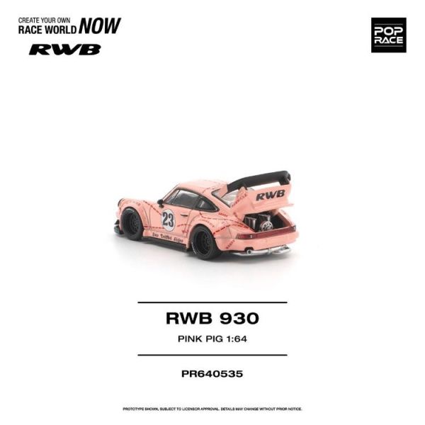 (預購) POP RACE 1/64 保時捷 RWB 930 PINK PIG PR640535 20260622 POP RACE 1/64 保時捷 RWB 930 PINK PIG PR640535