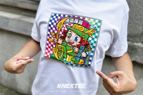 NEXTEE KIRAKIRABUSI 俠盜羅賓 短袖T恤 白色 NEXTEE KIRAKIRABUSI 俠盜羅賓 短袖T恤 白色