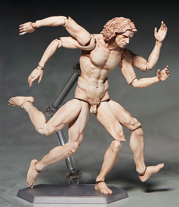 figma 人体模型 figma素体美术人体模型玩具日本人偶关节可动成人绘画肌肉shf素体