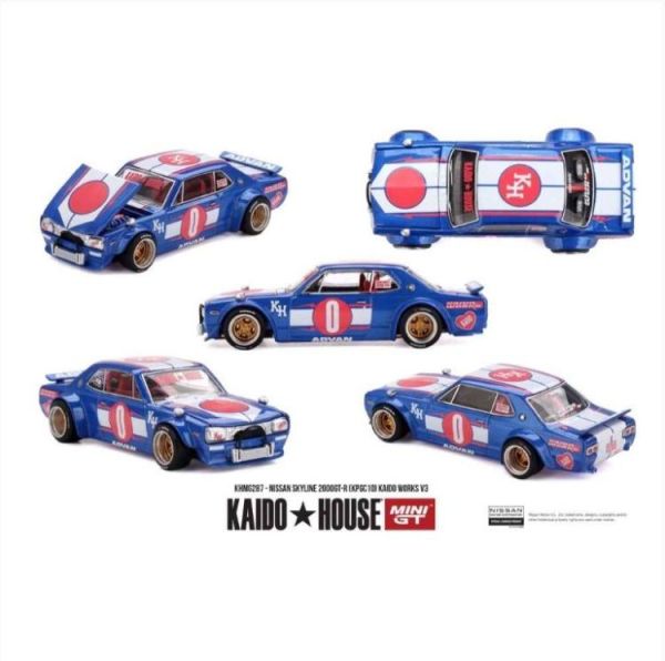 (預購) MINIGT 1/64 日產 Nissan Skyline 2000GT-R (KPGC10) Kaido Works V3 KHMG287 20260528 MINIGT 1/64 日產 Nissan Skyline 2000GT-R (KPGC10) Kaido Works V3 KHMG287