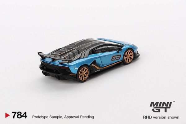 MINIGT 1/64 藍寶堅尼 Lamborghini Aventador SVJ 63  Blu Aegir MINIGT 1/64 藍寶堅尼 Lamborghini Aventador SVJ 63  Blu Aegir