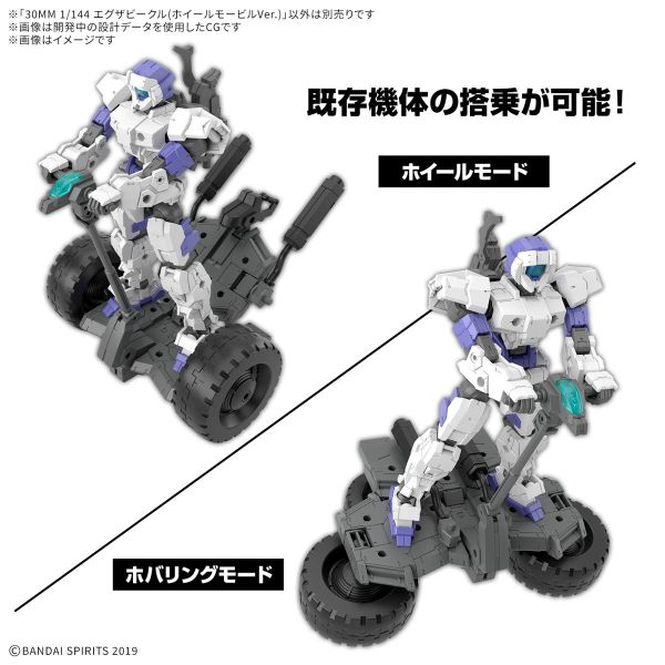 BANDAI 1/144 30MM EV-20 組裝模型輕作戰 擴充武裝機具 雙輪機動車Ver. 組裝模型 BANDAI 1/144 30MM EV-20 組裝模型輕作戰 擴充武裝機具 雙輪機動車Ver. 組裝模型