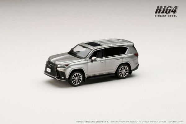 (預購) Hobby JAPAN 1/64 LEXUS LX600 F Sport - Black Interior 黑內裝 Sonic Titanium 音速鈦銀 HJ644061BT 20251107 Hobby JAPAN 1/64 LEXUS LX600 F Sport - Black Interior 黑內裝 Sonic Titanium 音速鈦銀 HJ644061BT