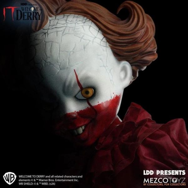 (預購) Mezco Toyz Living Dead Dolls 牠：歡迎來到德利鎮 潘尼懷斯 10吋 可動完成品 20260907 Mezco Toyz Living Dead Dolls 牠：歡迎來到德利鎮 潘尼懷斯 10吋 可動完成品