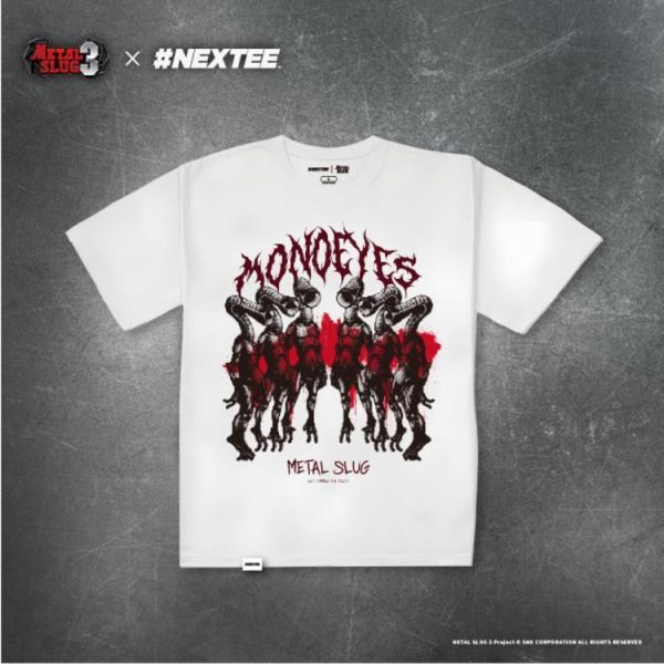NEXTee 合金彈頭MetalSlug Monoeyes 寬版短袖T恤 黑&白 NEXTee 合金彈頭MetalSlug Monoeyes 寬版短袖T恤 黑&白