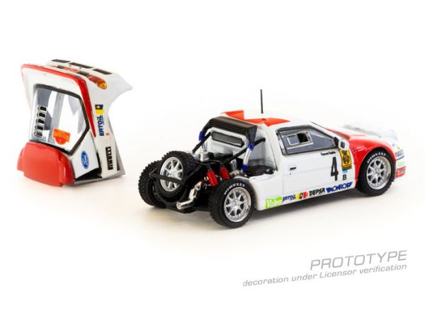 TARMAC WORKS 1/64 福特 Ford RS200 Rallye Catalunya 1986 T64P-001-86RC04 TARMAC WORKS 1/64 福特 Ford RS200 Rallye Catalunya 1986 T64P-001-86RC04
