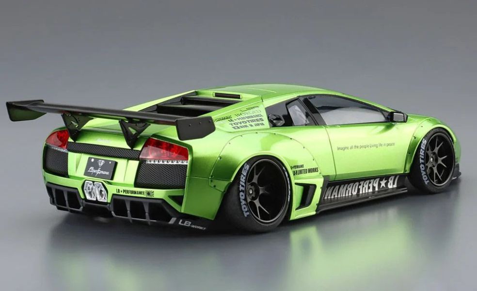 AOSHIMA 青島 1/24 自由步行 LB WALK No.22 藍寶堅尼 Lamborghini Murciélago Ver.2 組裝模型 LB WORKS,Murcielago,靈獸,1/24,車模組裝,超級跑車、街頭賽車風格,簡易組裝,車高可調,藍寶堅尼