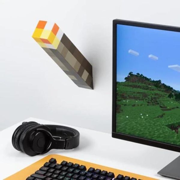 PaladoneUKPP9202MCF麥塊3D造型小夜燈-火把 PaladoneUKPP9202MCF麥塊3D造型小夜燈-火把