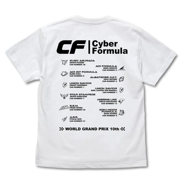 (預購) COSPA 閃電霹靂車 0916-2078 Cyber Formula 岩灰T恤/白T恤 (S / M / L / XL) 分別販售 20261103 COSPA 閃電霹靂車 0916-2078 Cyber Formula 岩灰T恤/白T恤 (S / M / L / XL) 分別販售