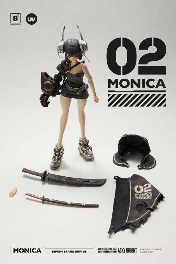 Beautiful Chemistry x Acky Bright 1/6 Seven Stars系列 02號 Monica 可動完成品 Beautiful Chemistry x Acky Bright 1/6 Seven Stars系列 02號 Monica 可動完成品