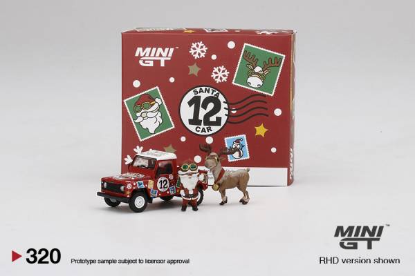 MINIGT 1/64 LandRover Defender90 皮卡車 聖誕節2021 右駕 MINIGT,1/64,LandRover Defender90,皮卡車,聖誕節,2021,右駕,