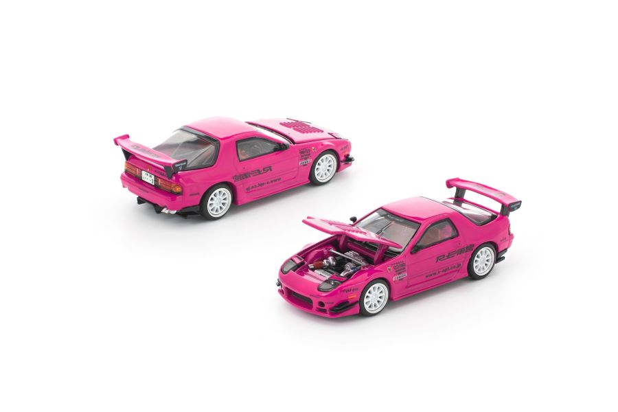 (預購) [吊卡版] POP RACE × ENIGMA 1/64 馬自達 MAZDA RX7 (FC3S) RE-AMEMIYA PINK 粉紅版 (預購) [吊卡版] POP RACE × ENIGMA 1/64 馬自達 MAZDA RX7 (FC3S) RE-AMEMIYA PINK 粉紅版