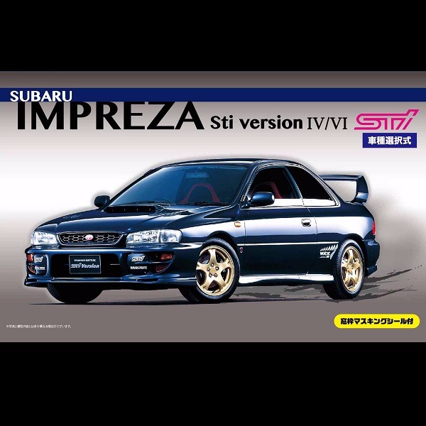 1/24 速霸陸 SUBARU IMPREZA Sti Ⅳ Ⅵ FUJIMI ID99 富士美 組裝模型  EVO鯊 鯊鯊 FUJIMI,1/24,ID,SUBARU,IMPREZA,STI,