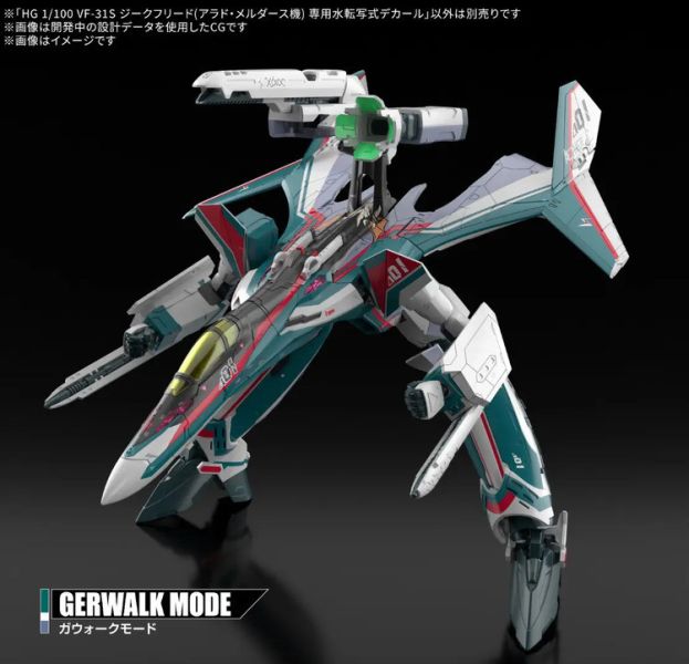 (預購) BANDAI 1/100 HG 010 VF-31S 超時空要塞 英雄式 阿拉德．梅塔斯座機 專用水貼紙 (預購) BANDAI 1/100 HG 010 VF-31S 超時空要塞 英雄式 阿拉德．梅塔斯座機 專用水貼紙