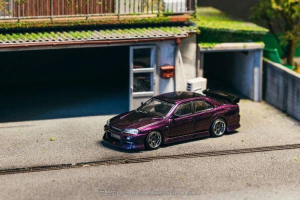 (預購) TARMAC WORKS 1/64 日產 GLOBAL64 URAS Skyline ER34 Midnight Purple T64G-088-MP 20260622 TARMAC WORKS 1/64 日產 GLOBAL64 URAS Skyline ER34 Midnight Purple T64G-088-MP