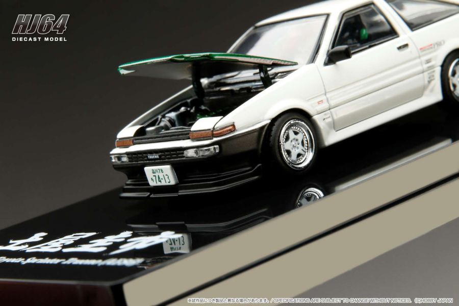 Hobby JAPAN 1/64 豐田 Toyota SPRINTER TRUENO (AE86) 純白 DRIFT KING 甩尾之王 土屋圭市 式樣 Hobby JAPAN 1/64 豐田 Toyota SPRINTER TRUENO (AE86) 純白 DRIFT KING 甩尾之王 土屋圭市 式樣