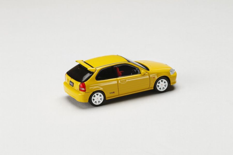 Hobby JAPAN 1/64 JDM64 本田 Honda CIVIC TYPE R (EK9) 六代喜美 日光黃 Hobby JAPAN 1/64 JDM64 本田 Honda CIVIC TYPE R (EK9) 六代喜美 日光黃