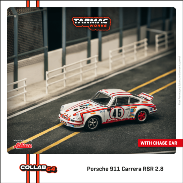 TARMAC WORKS 1/64 保時捷 Porsche 911 Carrera RSR 2.8 24h Le Mans 1973 #45 Winner T64S-023-73LM45 TARMAC WORKS 1/64 保時捷 Porsche 911 Carrera RSR 2.8 24h Le Mans 1973 #45 Winner T64S-023-73LM45