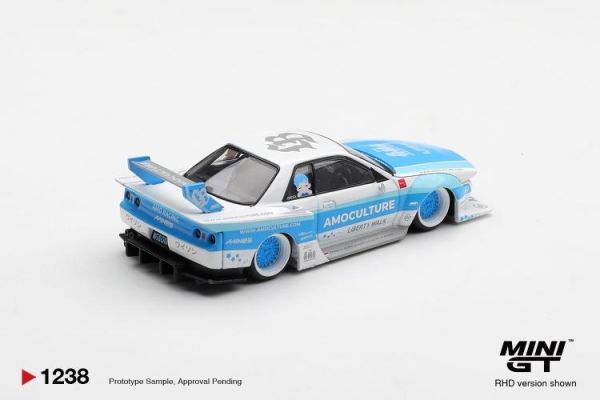 (預購) [吊卡版] MINIGT 1/64 日產 Nissan Skyline GT-R (R32) LBWK Kaido Works AMOCULTURE RHD MGT01238-BL 20260507 [吊卡版] MINIGT 1/64 日產 Nissan Skyline GT-R (R32) LBWK Kaido Works AMOCULTURE RHD MGT01238-BL