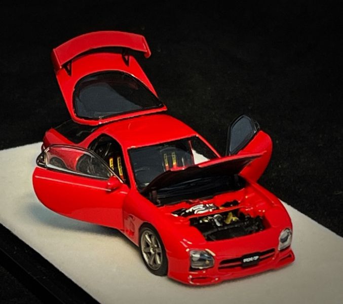 PGM 1/64 馬自達 MAZDA RX-7 RED 全合金可開 PGM-640804A 標準版&豪華版 分別販售 PGM 1/64 馬自達 MAZDA RX-7 RED 全合金可開 PGM-640804A 標準版&豪華版 分別販售