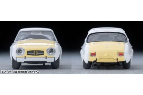 (預購) TOMYTEC 1/64 LV-215b 1965 豐田 Toyota Sports 800 Custom Color (White/Yellow) 20260625 TOMYTEC 1/64 LV-215b 1965 豐田 Toyota Sports 800 Custom Color (White/Yellow)