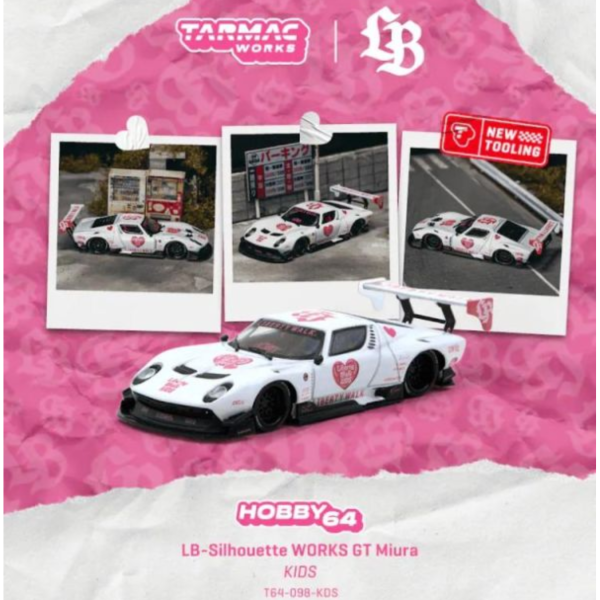 (預購) TARMAC WORKS 1/64 HOBBY64 LB-Silhouette WORKS GT Miura KIDS T64-098-KDS 20260706 TARMAC WORKS 1/64 HOBBY64 LB-Silhouette WORKS GT Miura KIDS T64-098-KDS