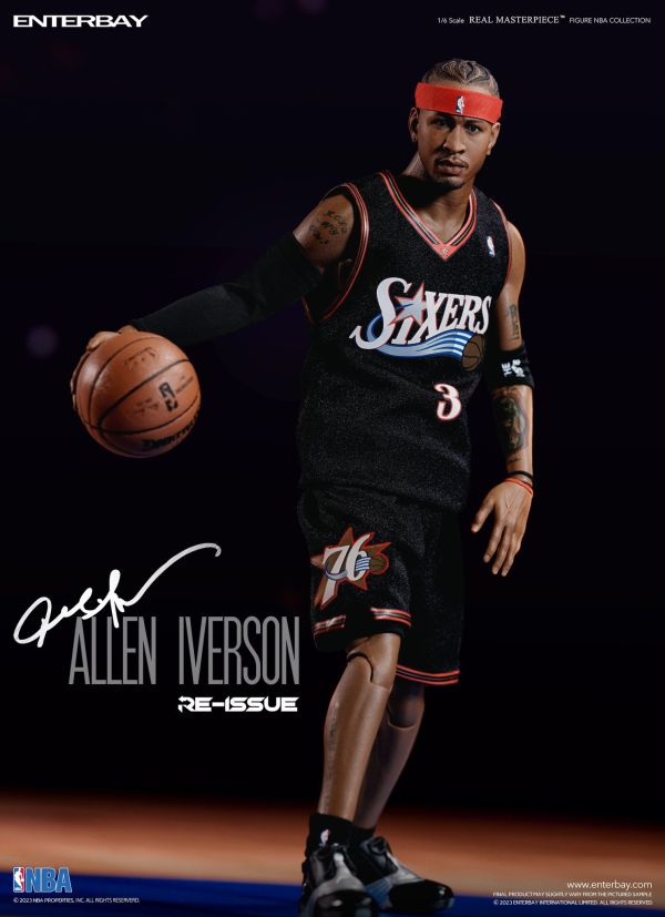 絕版斷貨中 ENTERBAY 1/6 NBA系列 Allen Iverson 艾倫·艾佛森 費城76人隊 限量復刻版 永遠的戰神 可動完成品 ENTERBAY 1/6 NBA系列 Allen Iverson 艾倫·艾佛森 費城76人隊 限量復刻版 可動完成品