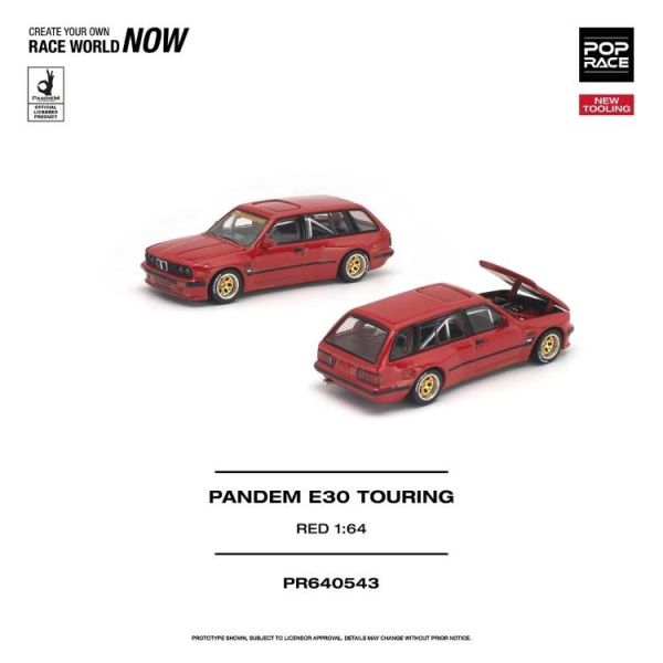 (預購) POP RACE 1/64 PANDEM E30 TOURING RED PR640543 20260625 POP RACE 1/64 PANDEM E30 TOURING RED PR640543