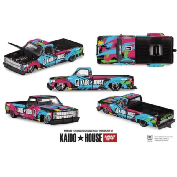 (預購) MINIGT 1/64 雪佛蘭 Chevrolet Silverado Dually Kaido Splash V1 KHMG285 20260528 MINIGT 1/64 雪佛蘭 Chevrolet Silverado Dually Kaido Splash V1 KHMG285