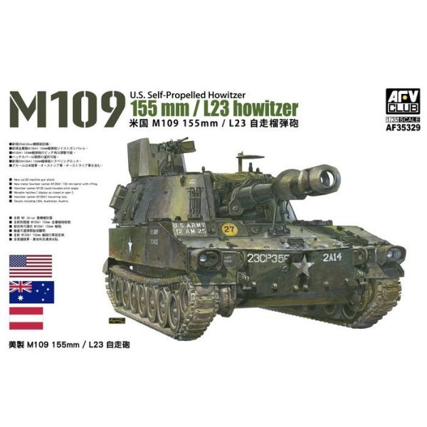 AFV CLUB 戰鷹 1/35 M109 155mm L23 自走榴彈砲 組裝模型 AF35329 AFV CLUB 戰鷹 1/35 M109 155mm L23 自走榴彈砲 組裝模型 AF35329