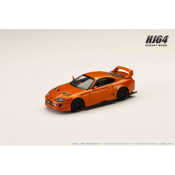 Hobby JAPAN 1/64 豐田 Toyota SUPRA JZA80 JDM改裝版 金屬橘色 Hobby JAPAN 1/64 豐田 Toyota SUPRA JZA80 JDM改裝版 金屬橘色