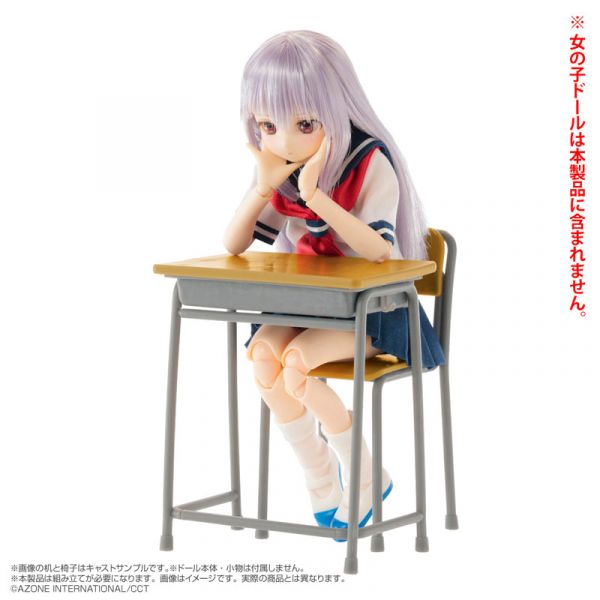 AZONE 1/6 學校課桌椅 組裝模型  AZONE,1/6,學校課桌椅,組裝模型, 