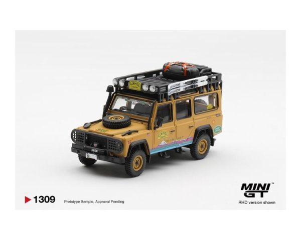 (預購) [吊卡版] MINIGT 1/64 荒原路華 Land Rover Defender 110 1998 Camel Trophy Tierra del Fuego CT.10 USA MGT01309-BL RHD 20260604 [吊卡版] MINIGT 1/64 荒原路華 Land Rover Defender 110 1998 Camel Trophy Tierra del Fuego CT.10 USA MGT01309-BL RHD