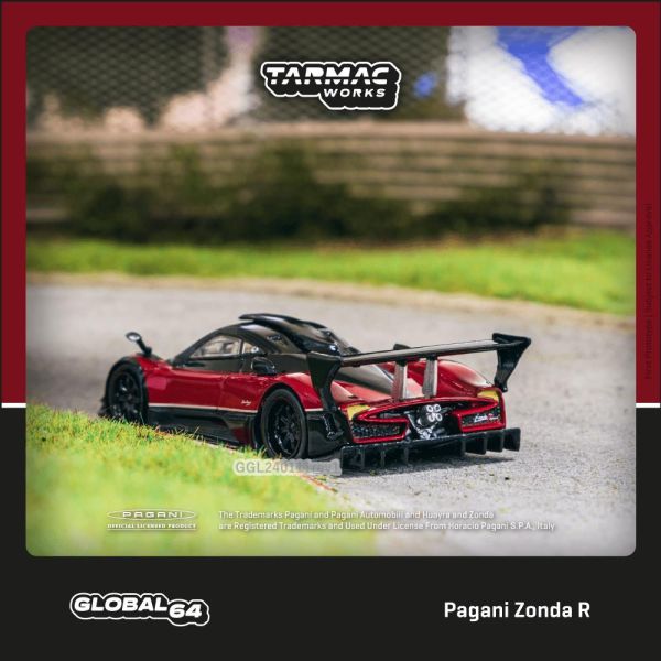 TARMAC WORKS 1/64 GLOBAL64 帕加尼 Pagani Zonda R Rosso Dubai 風之子 TARMAC WORKS 1/64 GLOBAL64 帕加尼 Pagani Zonda R Rosso Dubai 風之子