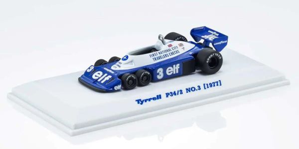KYOSHO 京商 1/64 泰瑞爾 Tyrrell P34/2 六輪F1賽車 NO.3 1977 [No.K07038B5] KYOSHO 京商 1/64 泰瑞爾 Tyrrell P34/2 六輪F1賽車 NO.3 1977 [No.K07038B5]
