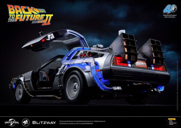 引進數量稀少品 Blitzway 回到未來2 時間機器 時光機 DeLorean DMC-12 跑車 可動發光完成品 Blitzway 回到未來2 時間機器 可動完成品