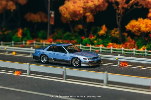 TARMAC WORKS 1/64 日產 VERTEX Nissan Silvia (S13) Blue / Grey T64G-025-PU TARMAC WORKS 1/64 日產 VERTEX Nissan Silvia (S13) Blue / Grey T64G-025-PU