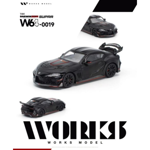 (預購) WORKS MODEL 1/64 豐田 DARWIN PRO SUPRA DARK W640019 20260728 WORKS MODEL 1/64 豐田 DARWIN PRO SUPRA DARK W640019